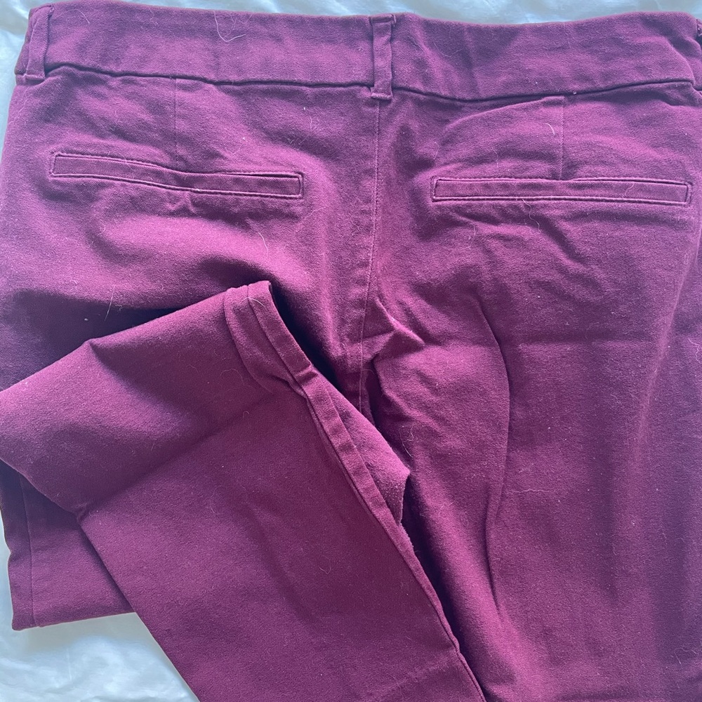 OLD NAVY Maroon Pixie cropped pants